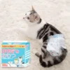 100 Units Cotton Disposable Dog Cat Diapers Pee Pads with 3D Leak Prevention Super Absorbent Training Cage Mat
