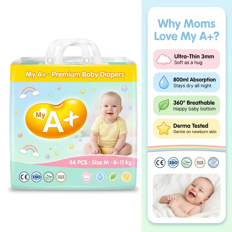A-Brand-Bulk-50-Pieces-Pack-Soft-Breathable-Leak-Guard-Printed-Fluff-Pulp-Baby-Sleep-Pant-Disposable-Diapers A Brand Bulk 50 Pieces Pack Soft Breathable Leak Guard Printed Fluff Pulp Baby Sleep Pant Disposable Diapers