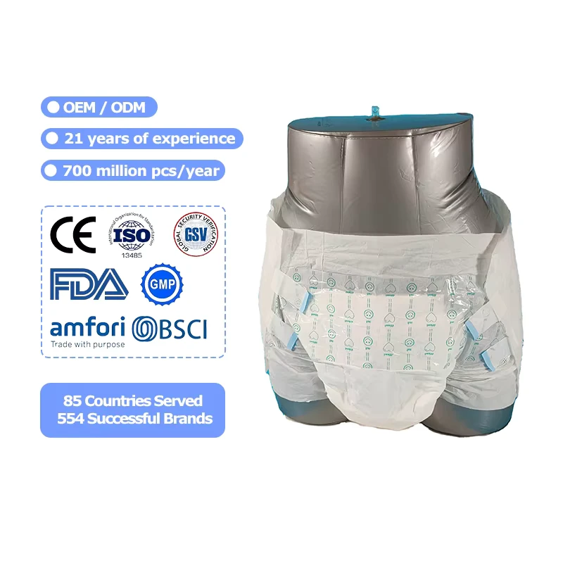 Adult-Disposable-Diapers-Oem-Eco-Friendly-Non-Woven-Fabric-Soft-Breathable-Absorption-3D-Leak-Prevention-Channel Adult Disposable Diapers Oem Eco Friendly Non Woven Fabric Soft Breathable Absorption 3D Leak Prevention Channel