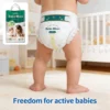 Babe Micci Cotton Disposable Baby Diapers with 3D Leak Prevention NB Size for Overnight Dry and Skin Friendly Comfort 1 Babe Micci Cotton Disposable Baby Diapers with 3D Leak Prevention NB Size for Overnight Dry and Skin Friendly Comfort