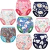 Baby Cotton Cloth Diapers Reusable Washable XL Printed Infant Nappies Comfortable Fit 3D Leak Prevention Soft Breathable 2 Baby Cotton Cloth Diapers Reusable Washable XL Printed Infant Nappies Comfortable Fit 3D Leak Prevention Soft Breathable