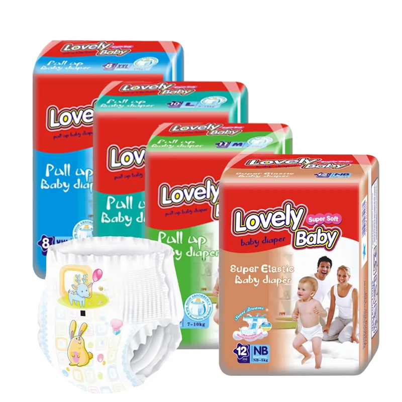 Baby-Pull-up-Diapers-OEM-Custom-All-Sizes-Diapers-Soft-and-Absorbent-Baby-Pampering-Diapers-Pants Baby Pull up Diapers OEM Custom All Sizes Diapers Soft and Absorbent Baby Pampering Diapers Pants