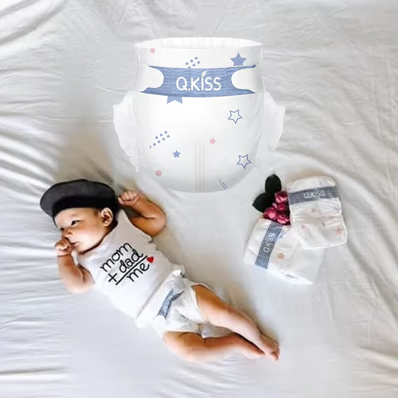 Bangbao-Skin-Friendly-Baby-Diapers-Printed-Factory-Direct-China-German-Certified-Infant-Diaper-Pants-Q-kiss-Baby-Diaper-Company Bangbao Skin Friendly Baby Diapers Printed Factory Direct China German Certified Infant Diaper Pants Q kiss Baby Diaper Company