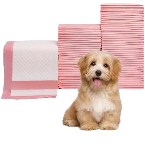 Biodegradable-Disposable-Pee-Pads-for-Pets-Pet-Pads-Disposable-with-Organic-Cotton-and-Bamboo-Full-Core-and-Hot-air-Fabric-pink Biodegradable Disposable Pee Pads for Pets Pet Pads Disposable with Organic Cotton and Bamboo Full Core and Hot air Fabric pink