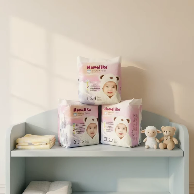 Breathable-Baby-Pull-up-Diapers-Pants-with-Soft-Elastic-Waist-HomeLike Breathable Baby Pull up Diapers Pants with Soft Elastic Waist HomeLike