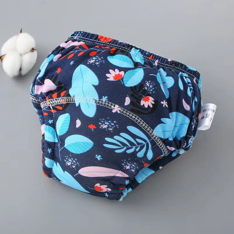 Breathable-Eco-Cotton-Baby-Diaper-with-Printed-Design-Washable Breathable Eco Cotton Baby Diaper with Printed Design Washable