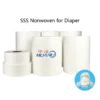 China Manufacturer SSS Non woven Raw Material for Disposable Baby Diaper