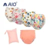 Custom Babys Pull up Reusable Absorbent Cotton Swim Diaper Training Pants Reusable Waterproof Baby Swim Nappy Pants