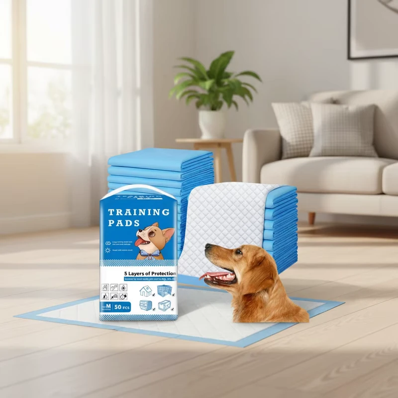 Custom-Eco-friendly-IP67-Waterproof-Dog-Diapers-100-Piece-Disposable-PE-Urine-Pads-Deodorizing-Toilet-Pads-Training-2 Custom Eco friendly IP67 Waterproof Dog Diapers 100 Piece Disposable PE Urine Pads Deodorizing Toilet Pads Training 2
