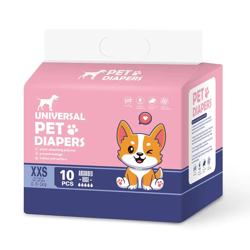 Custom-Logo-Ultra-Absorbent-ODM-OEM-Leak-Proof-Xxl-Cover-Small-Breed-Female-Male-Disposable-Pet-Dog-Diapers Custom Logo Ultra Absorbent ODM OEM Leak Proof Xxl Cover Small Breed Female Male Disposable Pet Dog Diapers