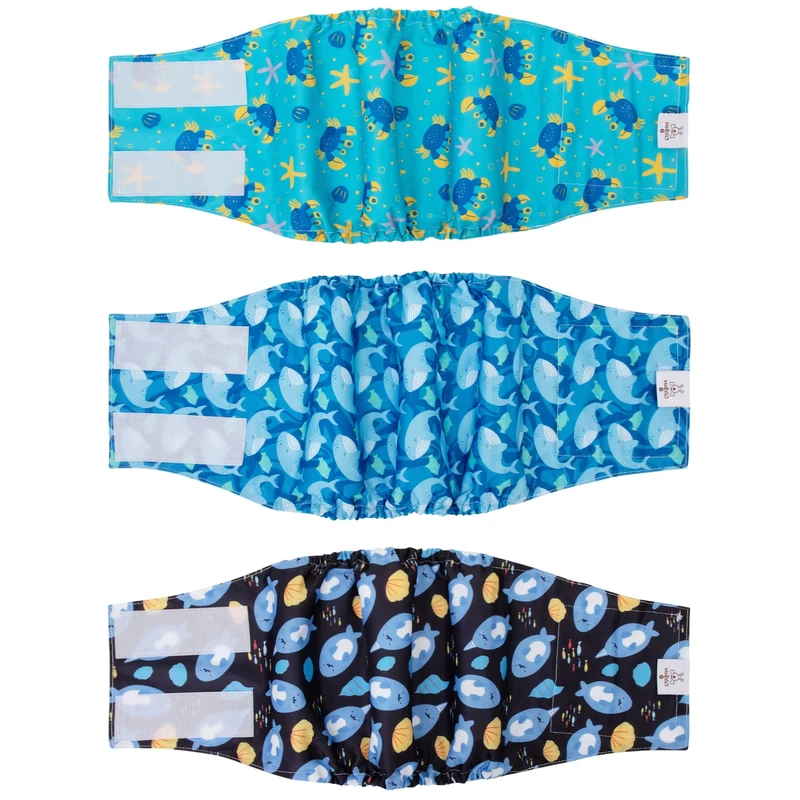 CuteBone-Reusable-Dog-Belly-Band-Washable-Wrap-Pet-DIaper-for-Male-Dogs-Printed-Cloth-Diaper-Varies-Designs-Male-Dog-Diaper CuteBone Reusable Dog Belly Band Washable Wrap Pet DIaper for Male Dogs Printed Cloth Diaper Varies Designs Male Dog Diaper