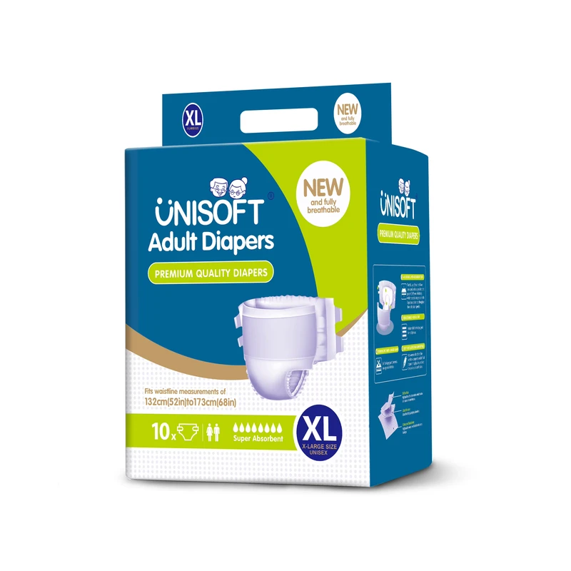 Disposable-Adult-Diapers-Heavy-Absorbency-Incontinence-Diapers-for-Elderly-Men-Women-OEM Disposable Adult Diapers Heavy Absorbency Incontinence Diapers for Elderly Men Women OEM