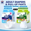 Disposable Adult Diapers PE Film Thick Super Absorbent 3D Leak Prevention Dry Feel Daily Home Care Overnight Protection Custom 2 Disposable Adult Diapers PE Film Thick Super Absorbent 3D Leak Prevention Dry Feel Daily Home Care Overnight Protection Custom