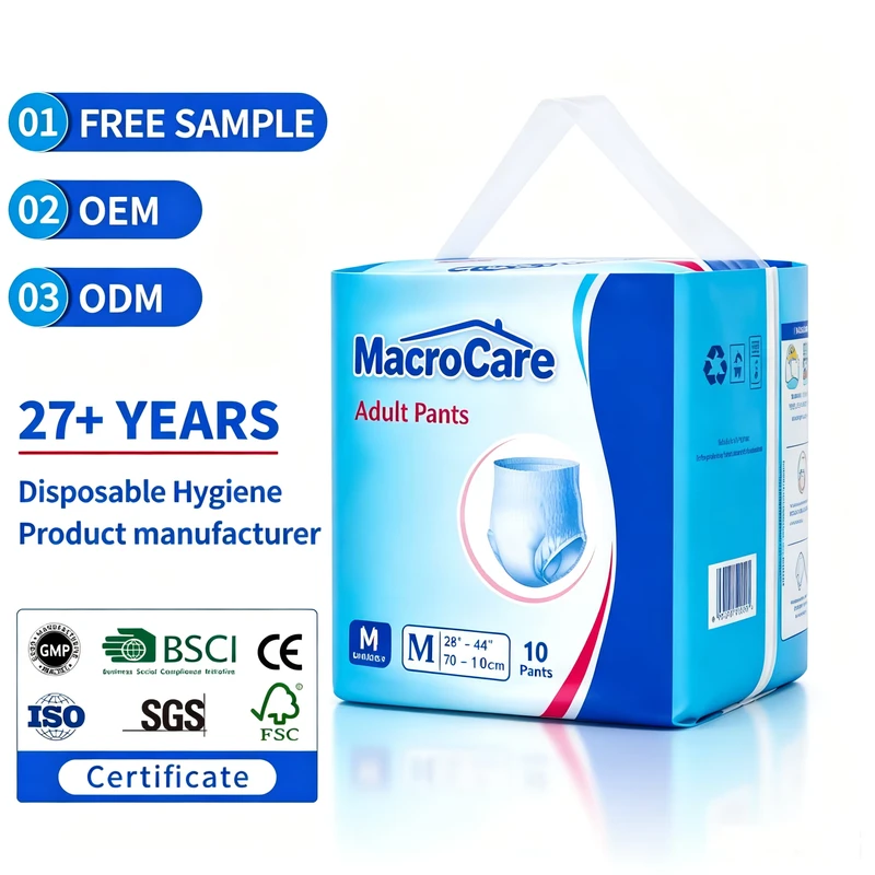 Disposable-Adult-Pants-Diapers-Pull-up-Type-Incontinence-Underwear-for-Adults-Couche-Adulte-Manufacturer Disposable Adult Pants Diapers Pull up Type Incontinence Underwear for Adults Couche Adulte Manufacturer
