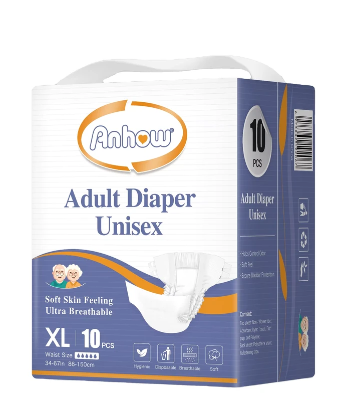 Disposable-Breathable-Senior-Women-And-Men-Double-Layer-XL-Size-Adult-Diaper Disposable Breathable Senior Women And Men Double Layer XL Size Adult Diaper
