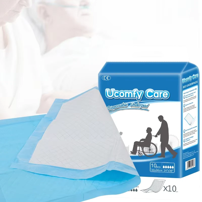 Disposable-Printed-Incontinence-Bed-Pad-Diapers-Nappies-Medical-Adult-Nursing-Underpad-Leak-Guard-Protection-Dry-Surface Disposable Printed Incontinence Bed Pad Diapers Nappies Medical Adult Nursing Underpad Leak Guard Protection Dry Surface
