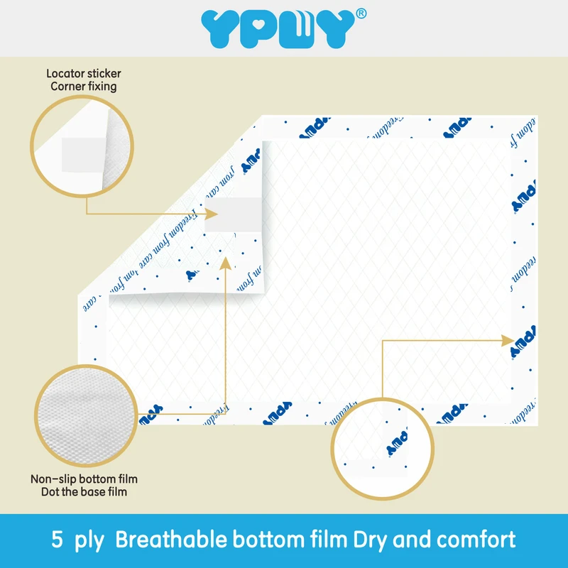 Disposable-Waterproof-Underpad-With-Back-Pattern-Adult-Incontinence-Baby-Changing-Mat-Hospital-Nursing-Mattress Disposable Waterproof Underpad With Back Pattern Adult Incontinence Baby Changing Mat Hospital Nursing Mattress