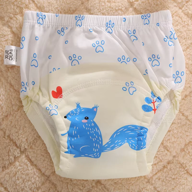 Eco-Cotton-Baby-Cloth-Diaper-Cartoon-Printed-Soft-Breathable-Toddler-Training-Pants-OEM Eco Cotton Baby Cloth Diaper Cartoon Printed Soft Breathable Toddler Training Pants OEM