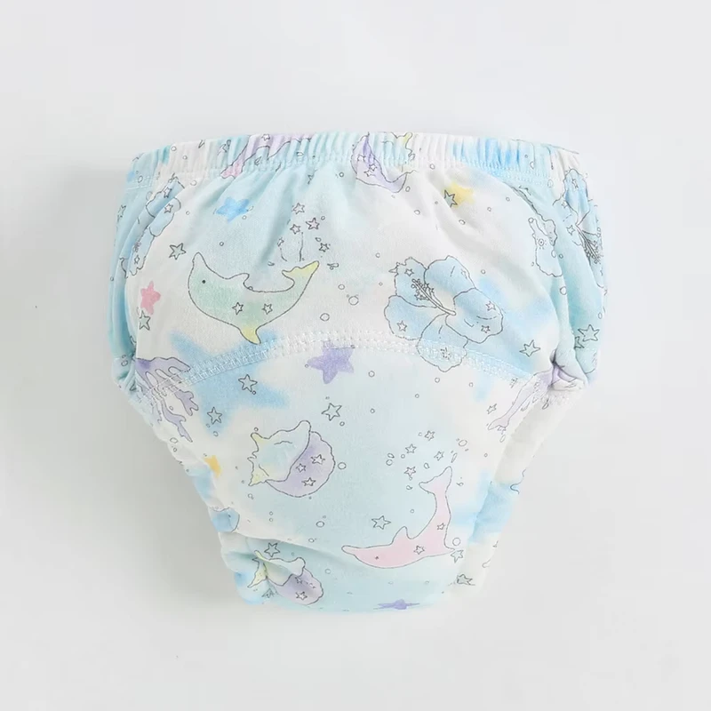 Eco-Cotton-Baby-Training-Pants-Reusable-Washable-Cloth-Diaper-Toddler-Underwear-Breathable-Soft-Potty-Training-Pants-Comfort-Fit Eco Cotton Baby Training Pants Reusable Washable Cloth Diaper Toddler Underwear Breathable Soft Potty Training Pants Comfort Fit