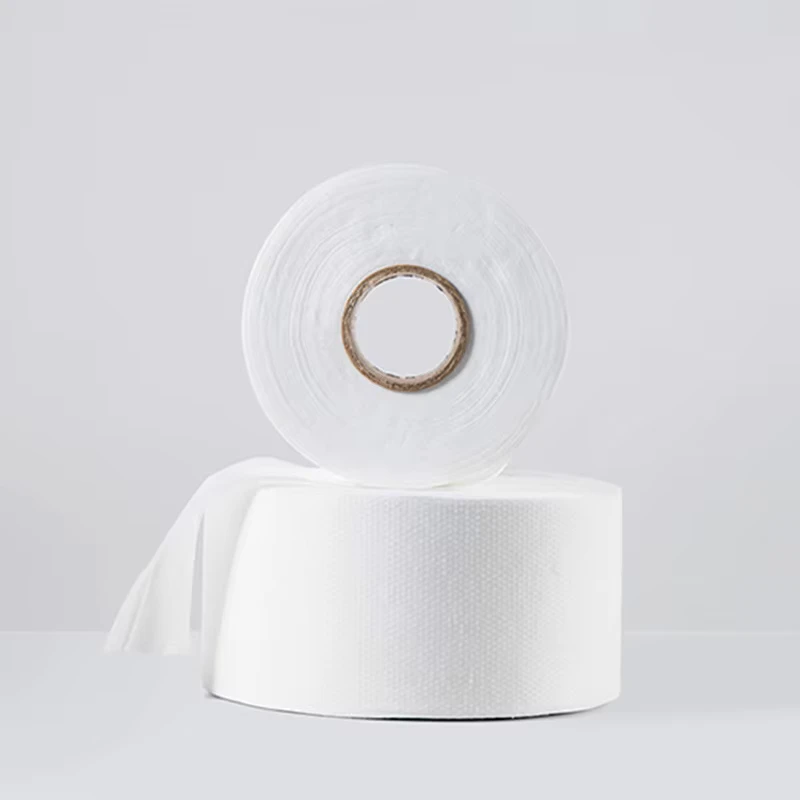 Eco-friendly-Waterproof-Spunlace-Nonwoven-Fabric-Viscose-Polyester-Dot-Embossed-for-Baby-Wipes-Roll-Raw-Material Eco friendly Waterproof Spunlace Nonwoven Fabric Viscose Polyester Dot Embossed for Baby Wipes Roll Raw Material