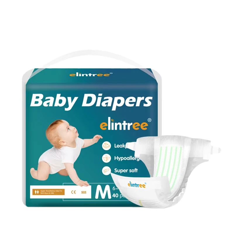 Elintree-OEM-ODM-Baby-Diapers-Newborn-Diapers-Factory-Breathable-Disposable-3D-Leakage-Free-Sample-Dry-Breathable Elintree OEM ODM Baby Diapers Newborn Diapers Factory Breathable Disposable 3D Leakage Free Sample Dry Breathable