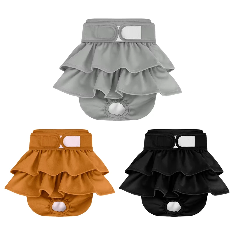 Factory-Custom-Breathable-Highly-Absorbent-Dog-Diaper-Reuse-Polyester-Dog-Menstrual-Pants-Washable-Pet-Diapers-Skirts Factory Custom Breathable Highly Absorbent Dog Diaper Reuse Polyester Dog Menstrual Pants Washable Pet Diapers Skirts