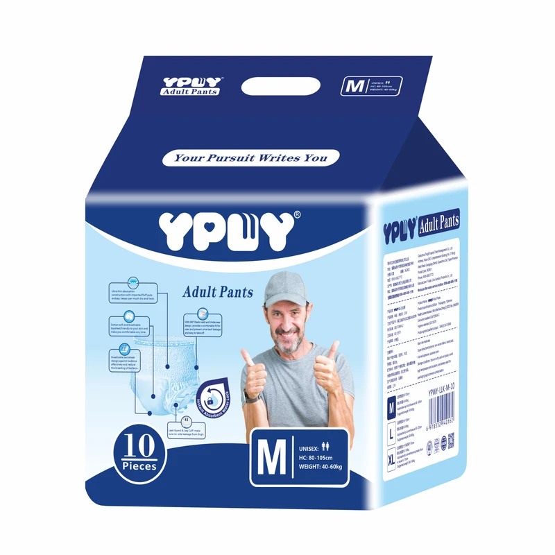 Factory-Price-Disposable-Incontinence-Pull-up-Pants-for-Adults-Comfortable-Stretchable-Sides-Large-Absorbency-Ypwy Factory Price Disposable Incontinence Pull up Pants for Adults Comfortable Stretchable Sides Large Absorbency Ypwy
