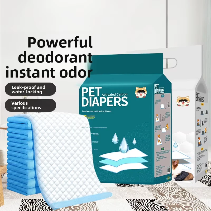 Factory-direct-Pet-Pee-Pads-100-Count-Absorbent-Deodorizing-Leak-proof-Thickened-Dog-cat-Diapers-Specially-Designed-for-Teddy-1 Factory direct Pet Pee Pads 100 Count Absorbent Deodorizing Leak proof Thickened Dog cat Diapers Specially Designed for Teddy 1