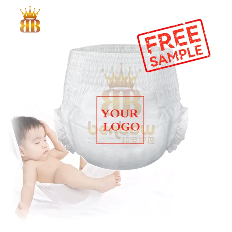 Free-Sample-OEM-ODM-Brand-Customizable-Traditional-Wood-Pulp-Non-Woven-Fabric-Baby-Diaper-Nappies-Pants Free Sample OEM ODM Brand Customizable Traditional Wood Pulp Non Woven Fabric Baby Diaper Nappies Pants