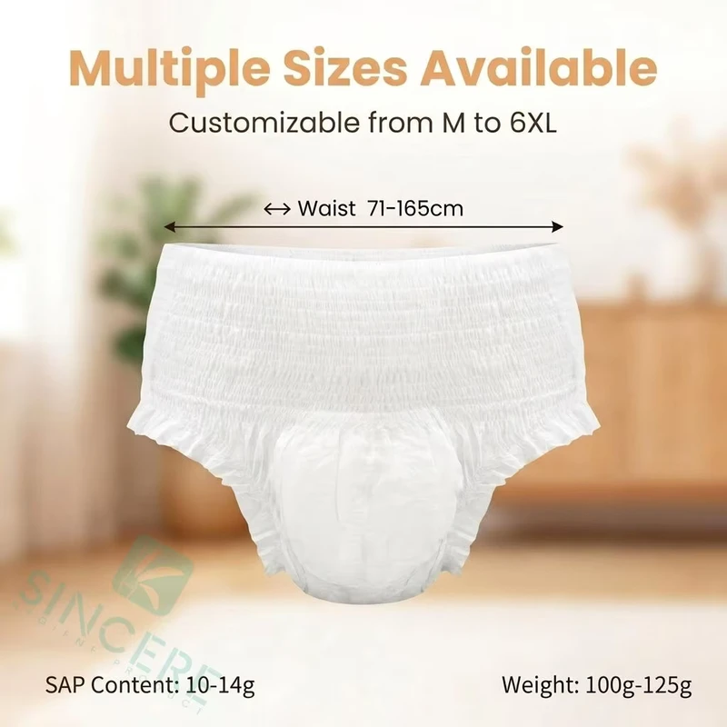 Free-Samples-Super-Absorbent-Disposable-Adult-Pull-Up-Diaper-Pants-Printed-Feature-Non-Woven-Fabric-Leak-Guard-Soft Free Samples Super Absorbent Disposable Adult Pull Up Diaper Pants Printed Feature Non Woven Fabric Leak Guard Soft