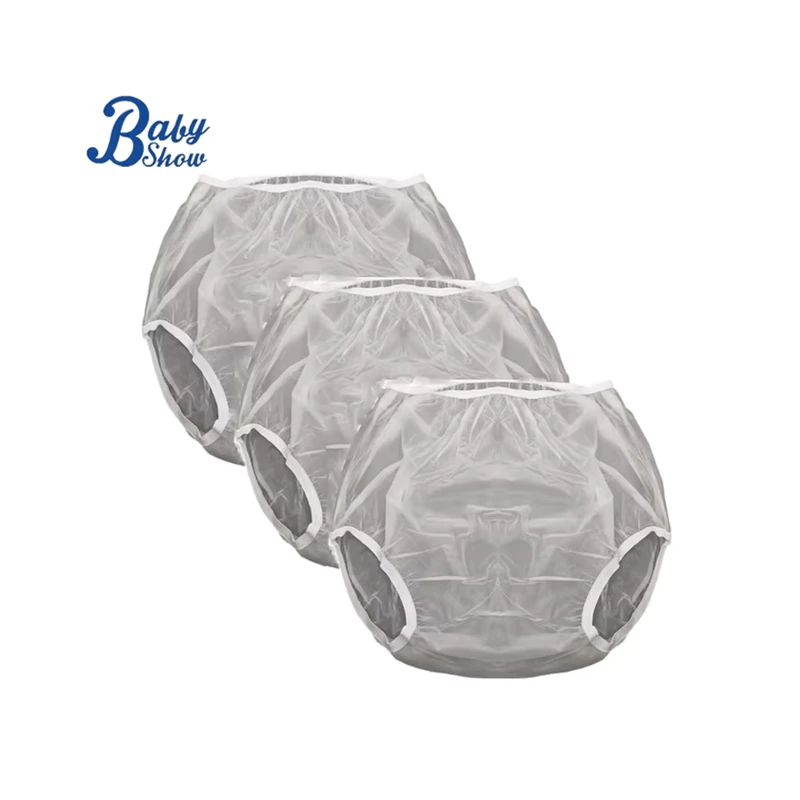 Frosted-Transparent-Reusable-Washable-Adult-TPU-Waterproof-Leak-Guard-Incontinence-Pants-Protection-Diaper-Panties-XXL-XL Frosted Transparent Reusable Washable Adult TPU Waterproof Leak Guard Incontinence Pants Protection Diaper Panties XXL XL