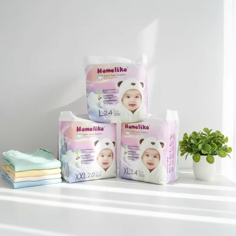 Gentle-Disposable-Baby-Diapers-Ultra-Thick-Core-HomeLike-Brand Gentle Disposable Baby Diapers Ultra Thick Core HomeLike Brand