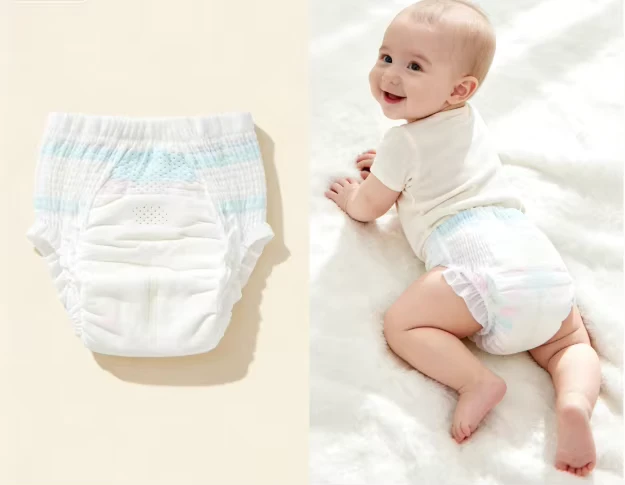 Grade-Thick-Biodegradable-Disposable-Baby-Nappies-Training-Pants-Soft-Breathable-Japan-SAP-Non-Woven-Material-Printed-3D-Leak Grade Thick Biodegradable Disposable Baby Nappies Training Pants Soft Breathable Japan SAP Non Woven Material Printed 3D Leak