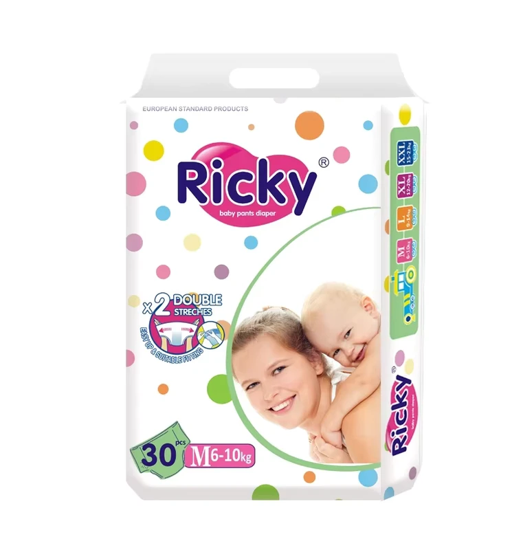 High-Absorption-Soft-Disposable-Baby-Diapers-Private-Brand-Bulk-Nappies-with-Imported-SAP-Fluff-Pulp-Material High Absorption Soft Disposable Baby Diapers Private Brand Bulk Nappies with Imported SAP Fluff Pulp Material