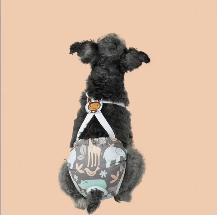 High-Waist-Washable-Female-Dog-Heat-Diapers-Breathable-Reusable-Adjustable-Absorbent-Pet-Skirt-Diaper High Waist Washable Female Dog Heat Diapers Breathable Reusable Adjustable Absorbent Pet Skirt Diaper
