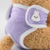 Hot Dog Menstrual Underwear Washable Dog Diapers Pet Menstrual Pants Breathable Cotton Dog Sanitary Panties Purple 2 Hot Dog Menstrual Underwear Washable Dog Diapers Pet Menstrual Pants Breathable Cotton Dog Sanitary Panties Purple