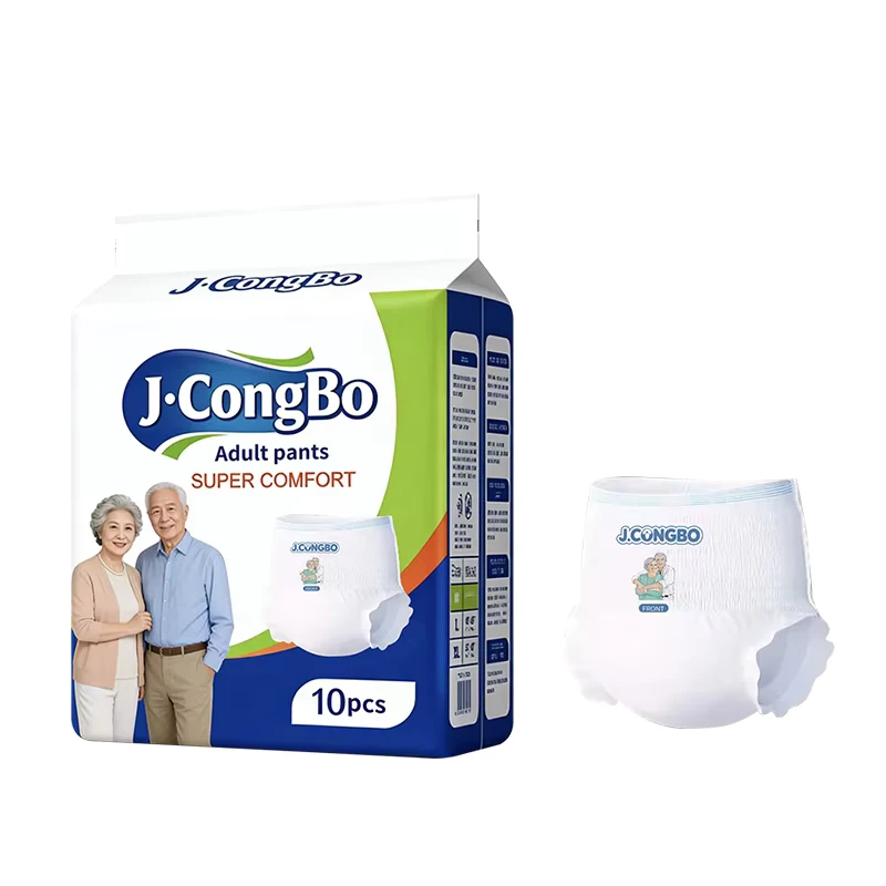 J.CongBo-Free-Sample-Adult-Incontinence-Pull-up-Pants-Manufacturer-China-Elderly-Men-and-Women-Universal J.CongBo Free Sample Adult Incontinence Pull up Pants Manufacturer China Elderly Men and Women Universal
