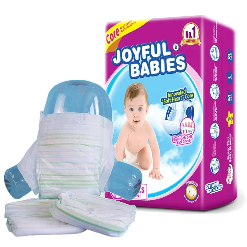 Joyful-Babies-OEM-Fraldas-Couche-Bebe-Grade-a-Free-Sample-Baby-Diapers-Nappies Joyful Babies OEM Fraldas Couche Bebe Grade a Free Sample Baby Diapers Nappies