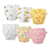 New Cartoon Eco friendly Cotton Cloth Diaper Washable Newborn Fitted Diapers 2 New Cartoon Eco friendly Cotton Cloth Diaper Washable Newborn Fitted Diapers