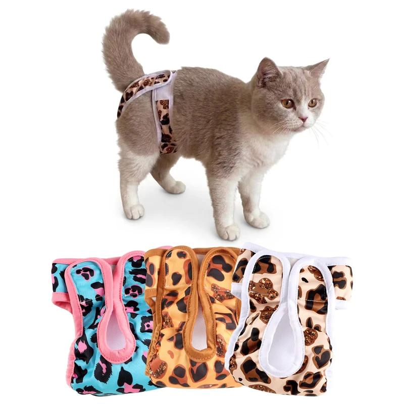 New-Design-Male-Female-Reusable-Cat-Diapers-Custom-Washable-Urine-Absorbent-Adjustable-Pet-Cat-Diaper New Design Male Female Reusable Cat Diapers Custom Washable Urine Absorbent Adjustable Pet Cat Diaper
