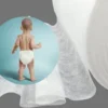 New Design SSSS 180MM 15GSM Diaper Manufacturing Raw Materials Nowoven Fabric