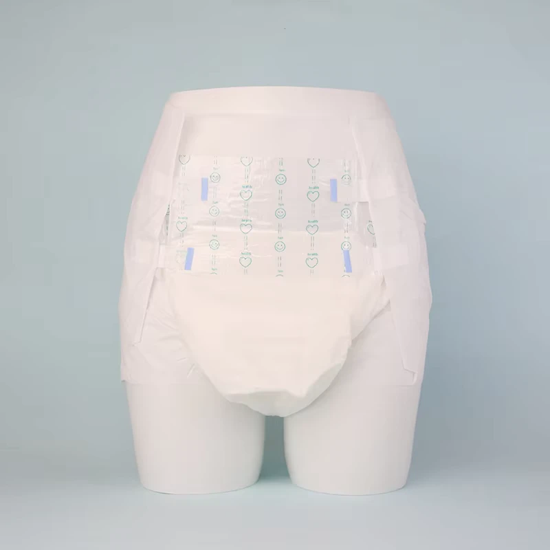 New-Design-Skin-Friendly-Disposable-Breathable-High-Absorption-Thick-Adult-Diaper-Pull-up-Pants-for-Man-and-Woman New Design Skin Friendly Disposable Breathable High Absorption Thick Adult Diaper Pull up Pants for Man and Woman