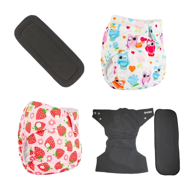 Newborn-Bamboo-Charcoal-Fitted-Baby-Cloth-Diapers-Washable-Pocket-Nappy-With-Inserts-Reusable Newborn Bamboo Charcoal Fitted Baby Cloth Diapers Washable Pocket Nappy With Inserts Reusable