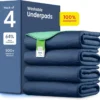 OEKO TEX Certified Washable Bed Pad 4 Layer Ultra Soft Quilted Reusable Incontinence Underpad for Maximum Comfort and Protection 2 OEKO TEX Certified Washable Bed Pad 4 Layer Ultra Soft Quilted Reusable Incontinence Underpad for Maximum Comfort and Protection