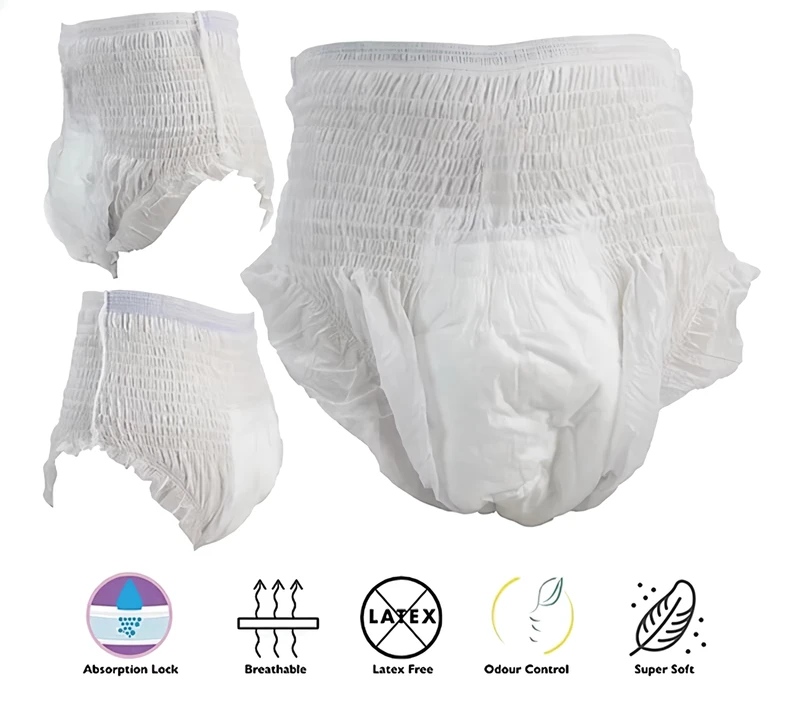 OEM-Adult-Pull-up-Pants-for-Women-and-Men-Underwear-Type-High-Absorption-Adult-Baby-Diapers-Disposable-Pull-up-Pants OEM Adult Pull up Pants for Women and Men Underwear Type High Absorption Adult Baby Diapers Disposable Pull up Pants
