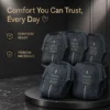 OEM Disposable Baby Diapers Non Woven Fabric 3D Leak Prevention Soft Breathable Absorption Graphite Grey Pack 1 OEM Disposable Baby Diapers Non Woven Fabric 3D Leak Prevention Soft Breathable Absorption Graphite Grey Pack