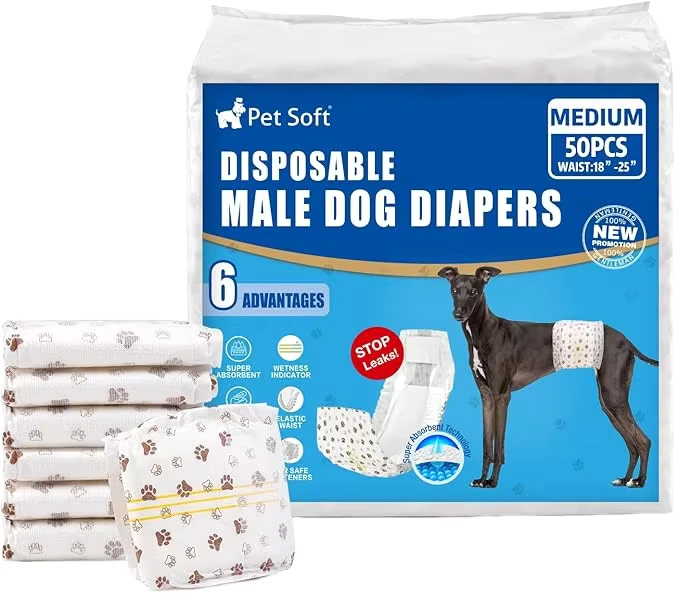 OEM-Disposable-Pet-Male-Diaper-with-White-Bag-and-Stickers-Carton-of-Soft-Super-Absorbent-Pet-Dog-Diaper-Simple-Style-1 OEM Disposable Pet Male Diaper with White Bag and Stickers Carton of Soft Super Absorbent Pet Dog Diaper Simple Style 1
