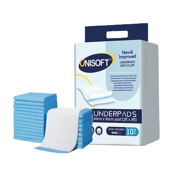 OEM-Factory-Unisoft-Underpads-Hospital-Customized-High-Absorbent-Incontinence-Pads-60-X-90-Disposable-Underpads OEM Factory Unisoft Underpads Hospital Customized High Absorbent Incontinence Pads 60 X 90 Disposable Underpads