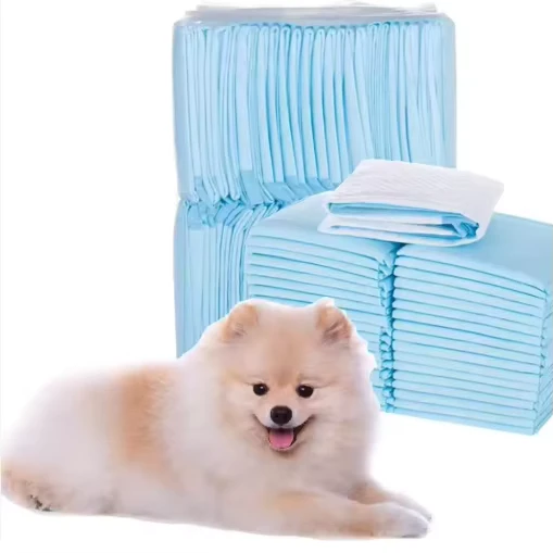 OEM-High-Absorbency-Puppy-Pee-Pads-Disposable-Blue-Pet-Training-Pads-with-Adhesive OEM High Absorbency Puppy Pee Pads Disposable Blue Pet Training Pads with Adhesive