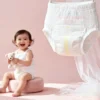 OEM High Quality Premium Disposable Organic Breathable Bamboo Cotton Baby Diapers Soft Absorption 3D Leak Guard XXL Size Japan 1